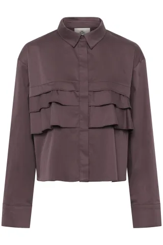 Langarm - Hemd KBUshi Langarm - Hemd Baggy fit bordo