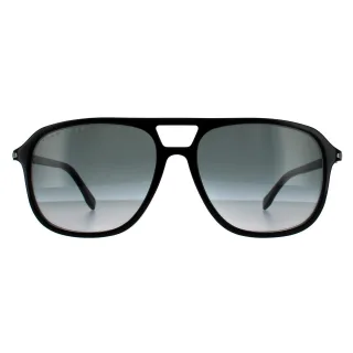 Hugo Boss Aviator Mens Shiny Schwarz Grau Gradient 90041091