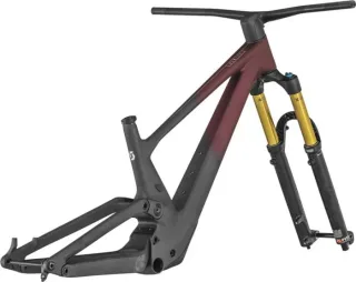 Scott Genius Ultimate HMX Rahmenset MTB-Fully raw carbon/candy red flakes/chrome M | Dienstrad-Leasing möglich