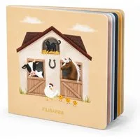 FILIBABBA Lernspielzeug Filibabba Bilderbuch – Bauernhof & Zahlen lernen bis 10, ab 12 Monaten (Lernbuch, Kinderbuch), Papier
