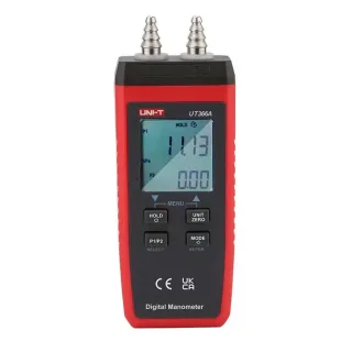 UNI-T UT366A Digital Manometer Pressure Gauge Wind Speed Air Pressure Difference Measurement Compact Energy Saving Multi