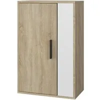 Vicco Bücherregal Berno, Sonoma/Weiß, 50.1 x 78.4 cm mit 2 Fächern, 1-tlg.