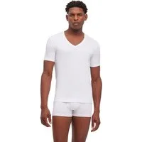 FALKE T-Shirt Daily Comfort (2er Pack) tiefer V-Ausschnitt, kurzarm, Cotton-Mix, slim fit