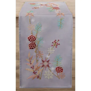 Stickläufer "Weihnachtszeit/Winterzeit"
