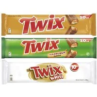 Twix Süßigkeit Twix Mix 1420g - Original, Haselnuss, White 3x 10x46g