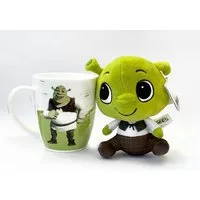 DreamWorks Tasse Keramik 300 ml + Plüschtier Shrek Oger little Dreamers GeschenkSet, 2-teilig