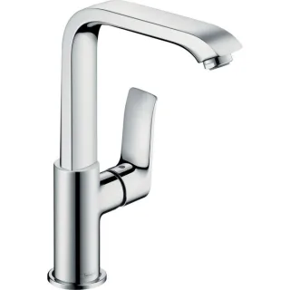 hansgrohe Metris 230 Waschtischarmatur 31087000 chrom, mit Ablaufgarnitur, Schwenkauslauf