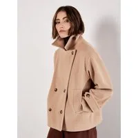 Apricot Kurzjacke Kurzjacke im Zweireiher Stil