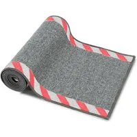 Floordirekt Bodenschutzmatte Kabelmatte mit Warnumrandung, Matte, waschbar