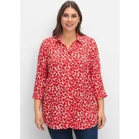 Sieh an! Klassische Bluse Longbluse 3/4-Arm