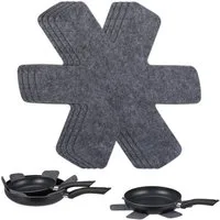 relaxdays Pfannenschoner Filz 6er Set