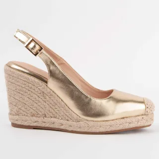 Montevita Espadrille Mit Keilabsatz Balenci5 Gold