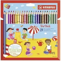 STABILO Buntstift STABILO Trio dick Dreikant-Buntstift - 24er Set