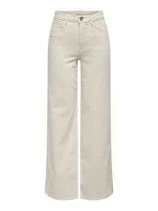 ONLY - ONLMADISON BLUSH HW WIDE DNM CRO NOOS Ecru - Gr. - 32