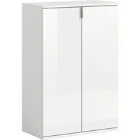 Home affaire Schuhkommode Trondheim, Breite 61 cm, 2 Türen, 5 Einlegeböden, 6 Fächer, Garderobenkommode, Schuhschrank, Schuhkommode, Anrichte, Flurschrank