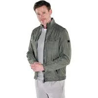 Engbers Lederjacke Herren Lederjacke mit Stehkragen, Gruen