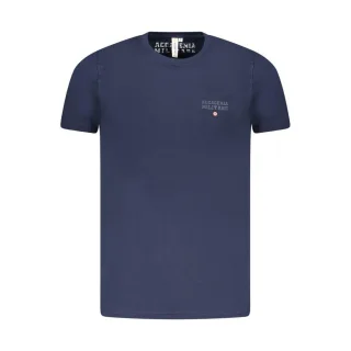 Accademia Militare Blaues Baumwoll-T-Shirt für Herren