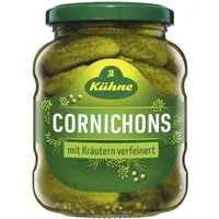 Kühne Gemüsekonserve, Kühne Cornichons Kräuter ATG 190g