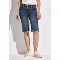 STREET ONE Gerade Jeans in dunkelblauer Waschung