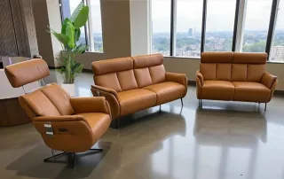 Milano Wohnlandschaft Leder mit Relaxfunktion