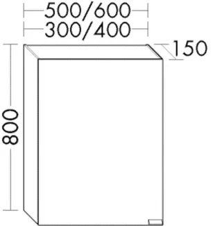 Burgbad Spiegelschrank rc40 System PG2 800x500x150 Bambus Natur, SPNI050LF4109 SPNI050LF4109