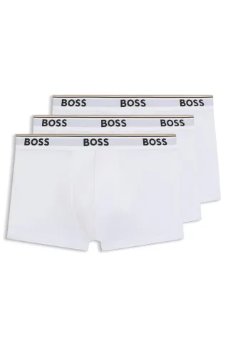 BOSS Menswear Black - Trunk 3P Power White - Gr. - S