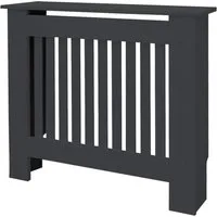 ML-DESIGN Heizungsverkleidung Heizkörperabdeckung aus Holz Heizkörperverkleidung für die Heizung, Zubehör für Heizkörper, Heizungsabdeckung lackiert Landhausstil 78x19x82 cm Anthrazit aus MDF