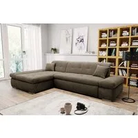 DOMO collection Ecksofa MORIC 300x172 cm, XXL-Sofa mit viel Platz, L-Form, auch in Cord, wahlweise mit Bettfunktion und Armteilverstellung, Cord