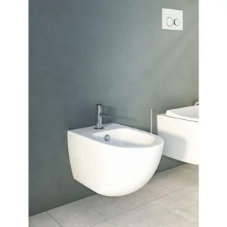 VitrA Sento Bidet 4338B0031046 weiß, 1 Hahnloch, Wandmodell