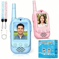Luckice Walkie Talkie Video Walkie Talkie Kinder, Geschenk Junge Mädchen 3 4 5 6 7 8 Jahre, (Walki Talki Aufladbar Outdoor Spielzeug ab 3-12 Jahre Mädchen Kinderspielzeug ab 3-8 Jahre Jungen Geburtstagsgeschenk für Kind)