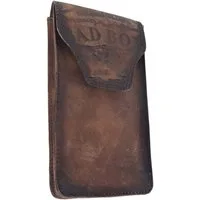 Einkaufszauber Handytasche Echt Leder Handy Smartphone Gürteltasche Bikers Club Bad Boy, Echt Büffelleder