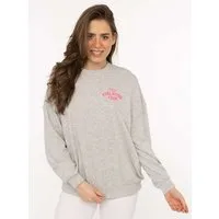 Zwillingsherz Sweatshirt "Feel Good Club" Rundhals, kleine Stickerei vorne