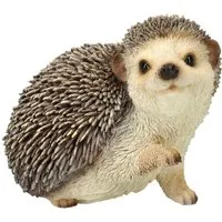Figuren Shop GmbH Gartenfigur Gartenfigur - Igel hebt rechte Pfote - HotAnt - Garten Figur Dekofigur
