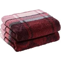Erwin Müller Duschtuch Duschtuch "Ludwigsburg" 2er-Pack, Jacquard, Walk-Frottier Karo/Ornamente