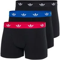 adidas Originals Trunk Comfort Flex Cotton (3er Pack) weich, elastisch, Baumwollmix, Logo-Bund, ohne Eingriff