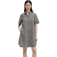 Marc O'Polo Hemdblusenkleid loose aus bedrucktem Baumwoll-Voile