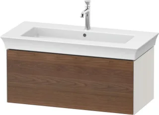 Duravit White Tulip Waschtischunterbau wandhängend Amerikanischer Nussbaum & Nordic Weiß Matt & Seid WT4242077390010