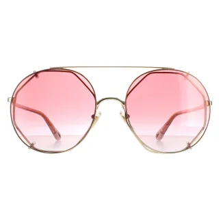 Chloe Rund Damen Gold Rot Farbverlauf CH0041S