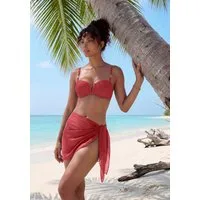 Buffalo Strandrock aus leicht transparenter Chiffonware Pareo, kurzer Wickelrock, Beach Cover-up