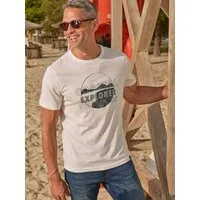 LERROS T-Shirt T-Shirt mit Brustprint und Rundhalsausschnitt