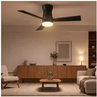 Furnishings Home Deckenventilator Ventilatorleuchte Deckenlampe mit Fernbedienung Leiser, 6 Stufen, 106 cm Durchmesser, DC Motor, Dimmbare LED, Sommer/Winterfunktion