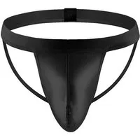 Lau-Fashion Slip-Ouvert Wetlook Slip Boxershorts Transparent String Tanga Micro Unterwäsche