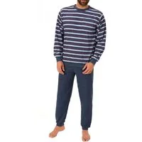 Normann Pyjama Herren Frottee Schlafanzug lang mit Bündchen - auch in Übergrößen