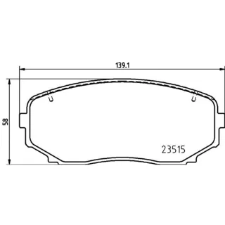 Hella Bremsbel?ge vorne Mitsubishi Eclipse Outlander
