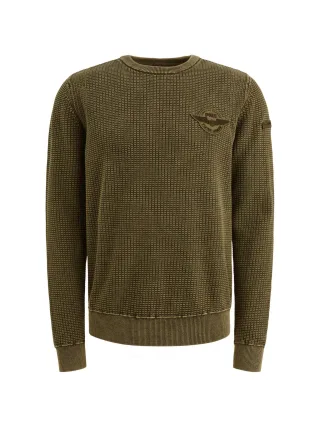 PME Legend - cotton garment dye stone wash dusky green - Gr. - M