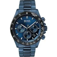 BOSS Chronograph HERO 1513758, Quarzuhr, Herrenuhr, Armbanduhr, Stoppfunktion, Edelstahlarmband