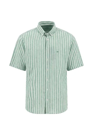 FYNCH-HATTON - Summer Linen Stripe, B.D., 1/2 jade - Gr. - XXL