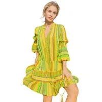 Charis Moda Tunikakleid Sommerkleid im frischen mediterranen Look
