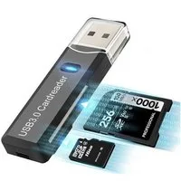 SpionProfi Speicherkartenleser USB 3.0 Kartenleser Stick Kartenlesegerät Micro SD SDHC XC Adapter, USB 3.0 Kartenleser für Micro SD, SDHC, SDXC und SD Speicherkarten