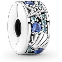 Pandora Bead 791678C01 Charm-Clip Damen Tropischer Seestern Muschel Sterling-Silber